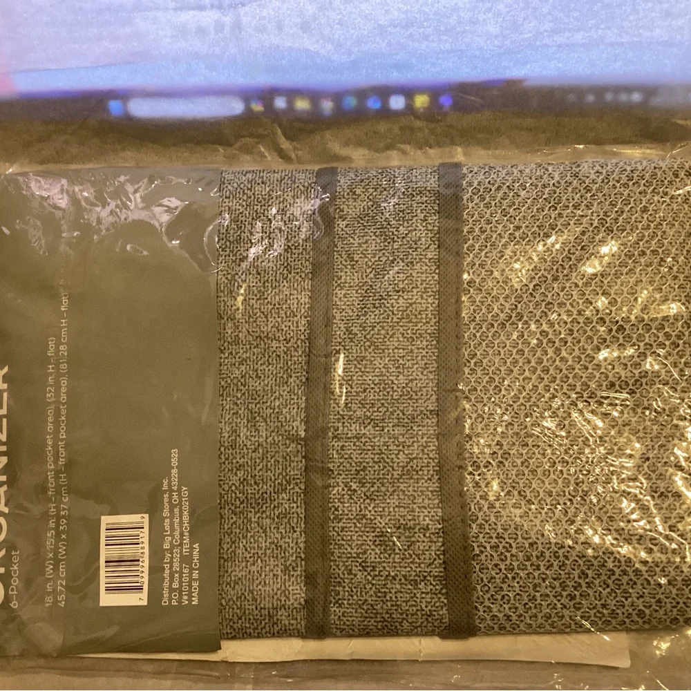 Gray Over-the-Chair Organizer